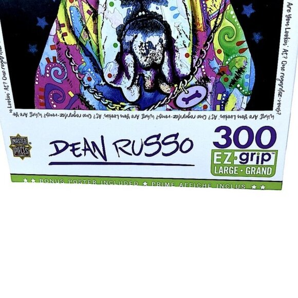 Dog Bulldog Jigsaw Puzzle EZ Grip Masterpieces New Sealed Box 24 x 18 - Picture 11 of 16